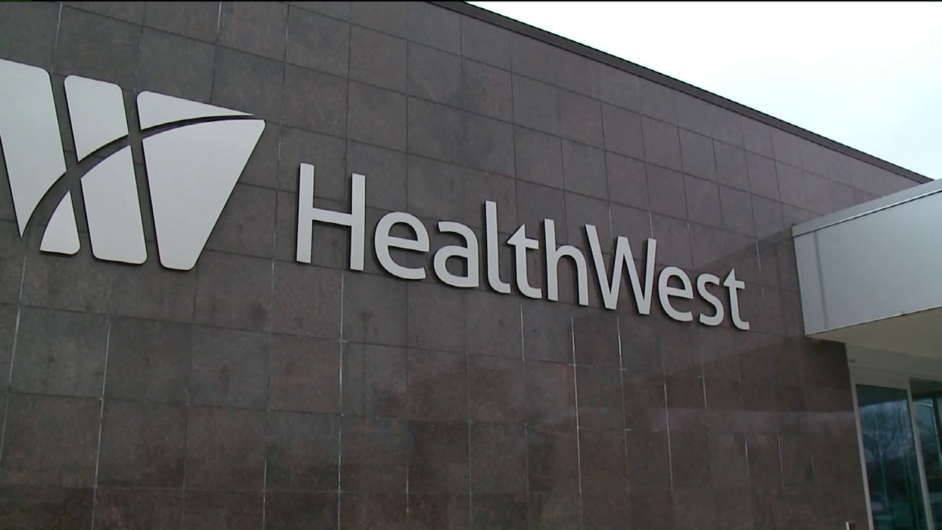 HealthWest logo on main building
